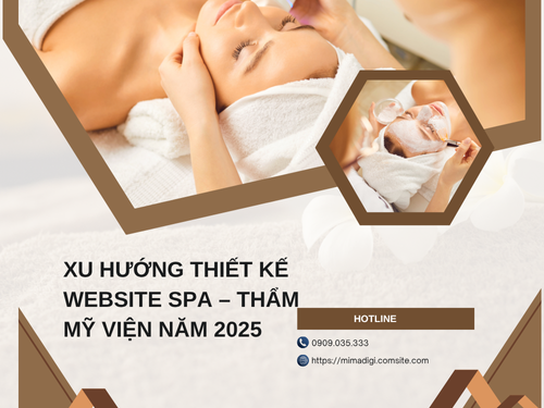 Spa & Beauty Salon Website Design in Saigon at mimadigi