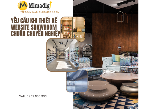 Showroom Website Design in Binh Duong by mimadigi